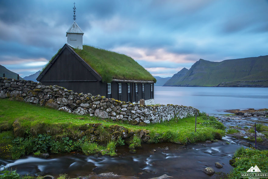 Церковь в Funningur, Фарерские острова